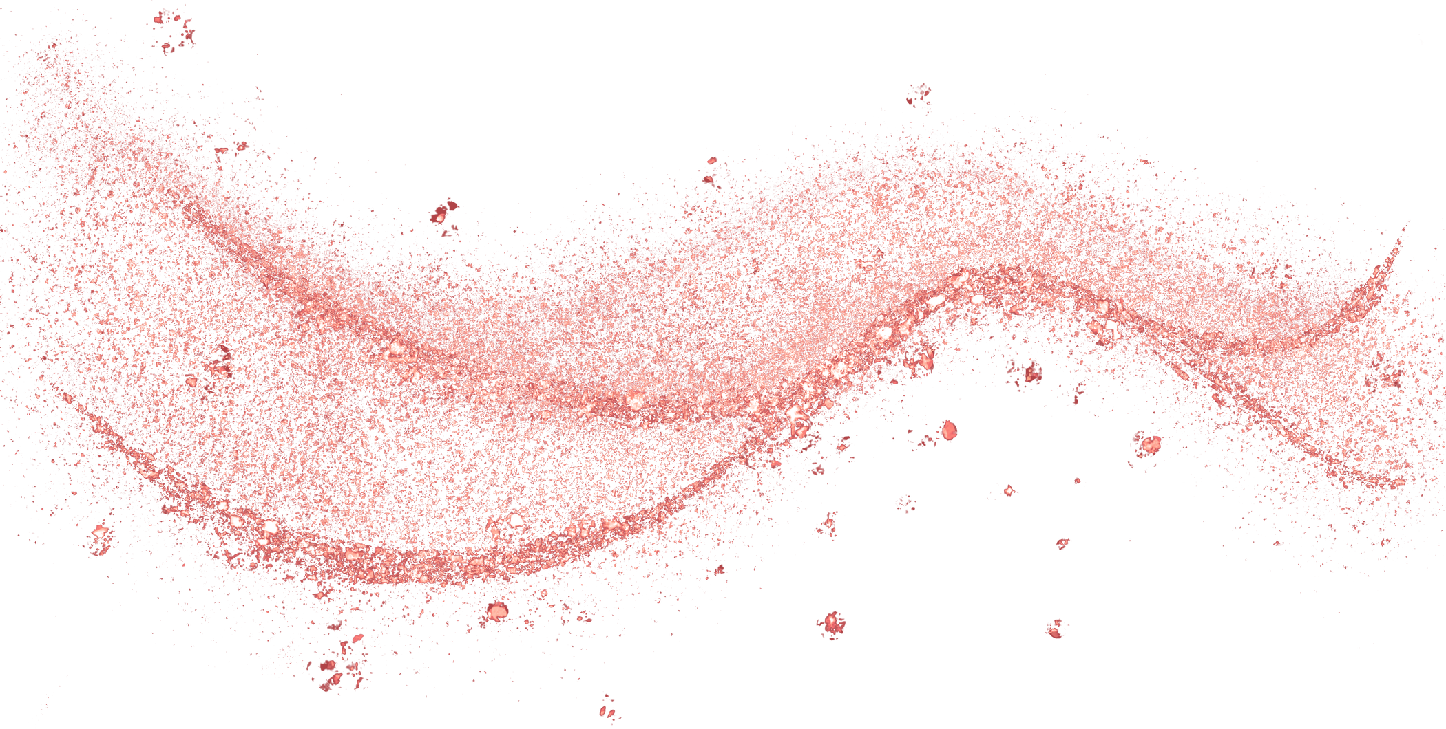 rose gold glitter curve line